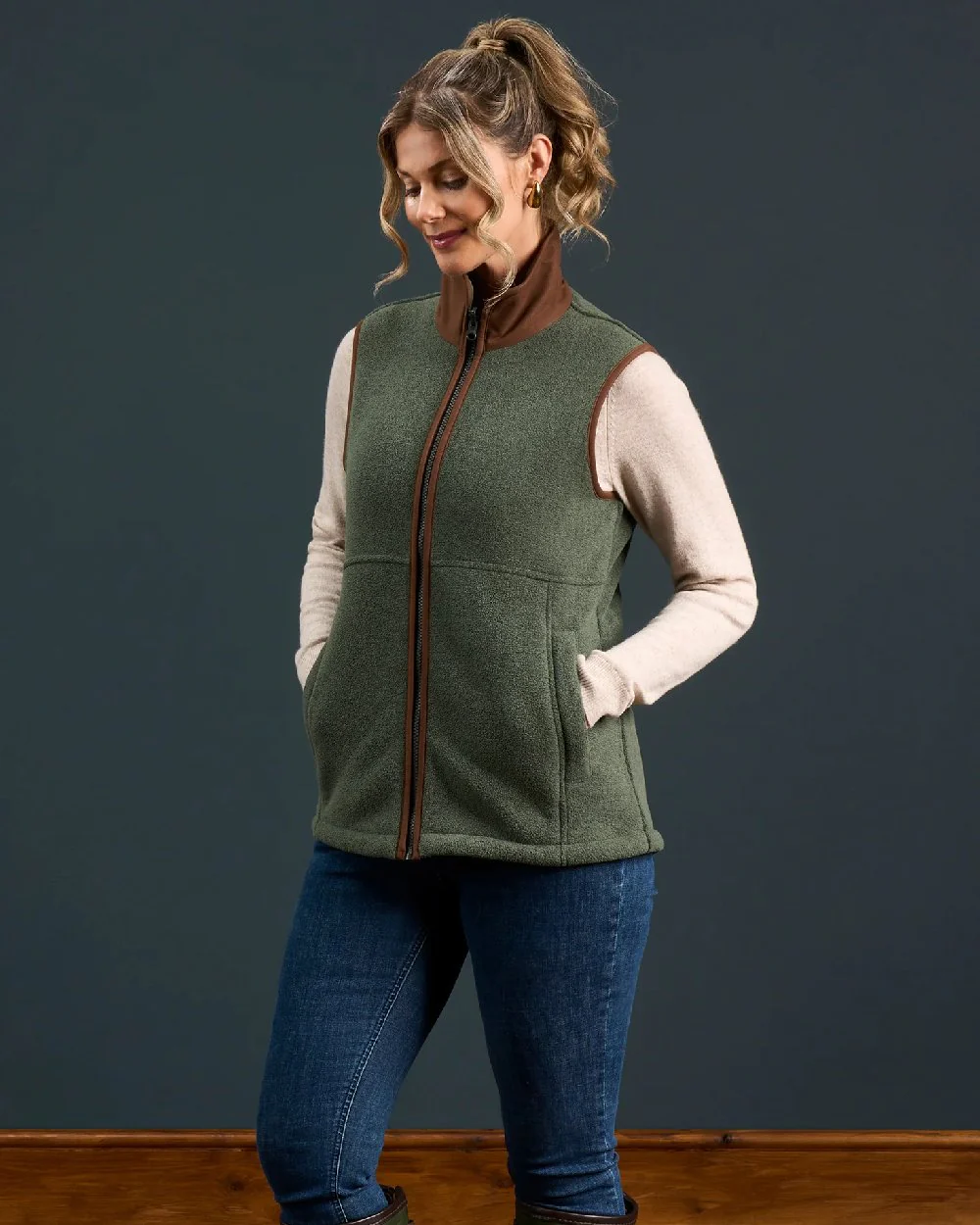 Alan Paine Aylsham Ladies Fleece Gilet - Image 48